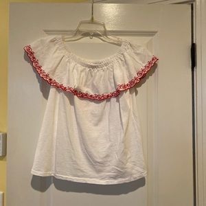 J Crew off the shoulder top